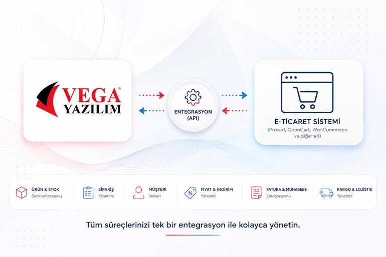Vega Yazılım api entegrasyonu