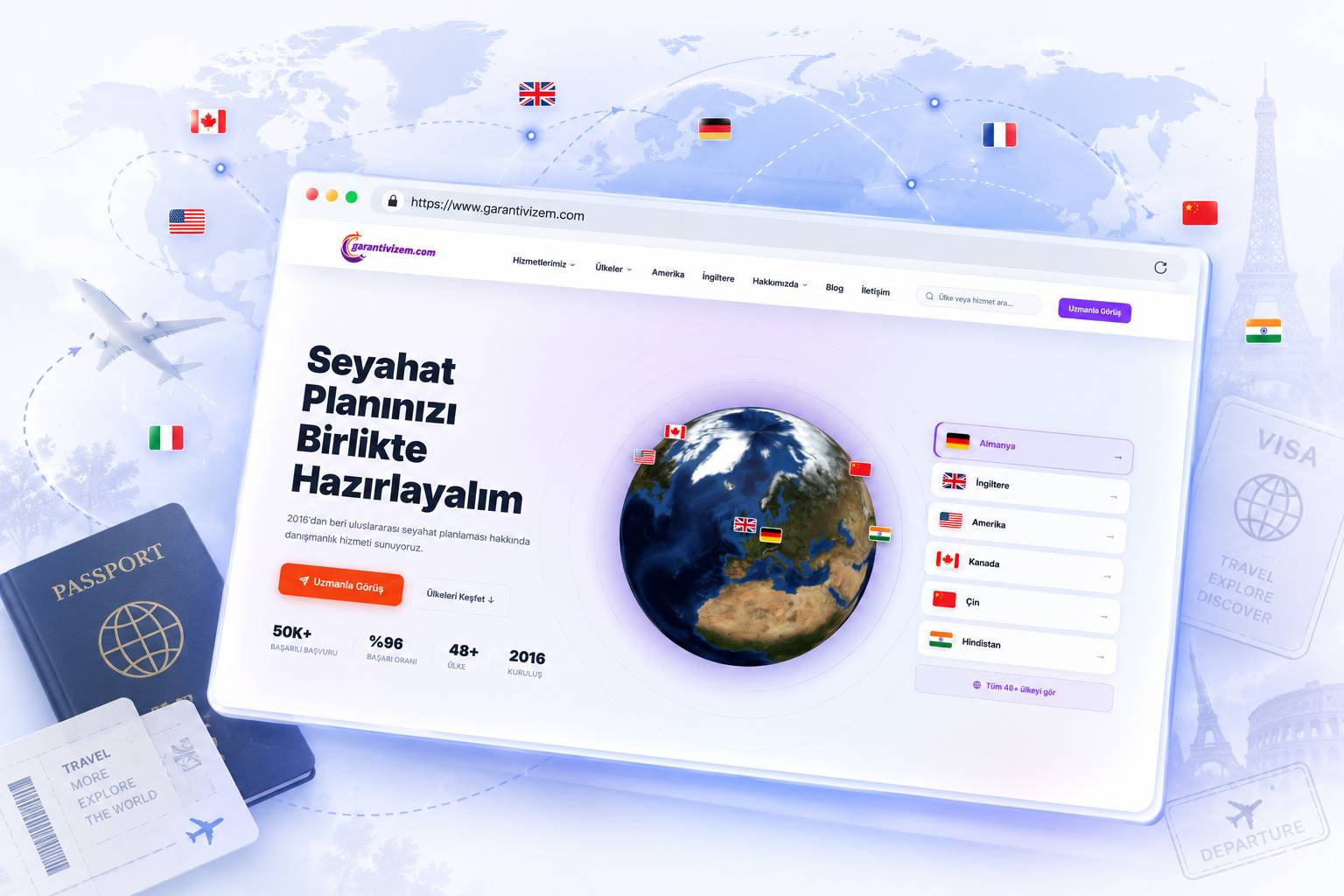 Garanti Vizem web sitesi
