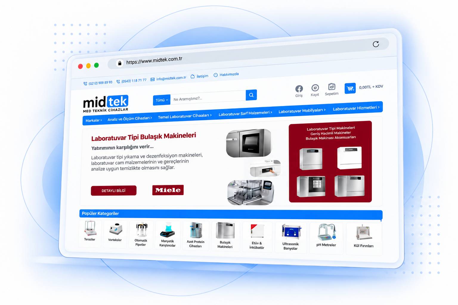 Midtek e-ticaret sitesi