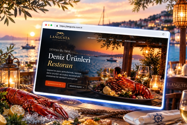 Langusta Restaurant web sitesi