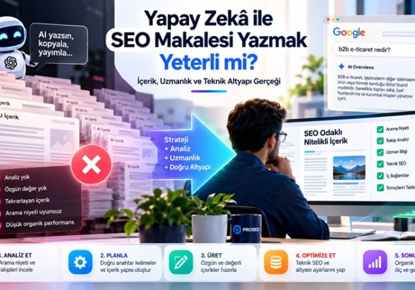 Yapay Zekâ ile SEO Makalesi Yazmak Yeterli mi?
