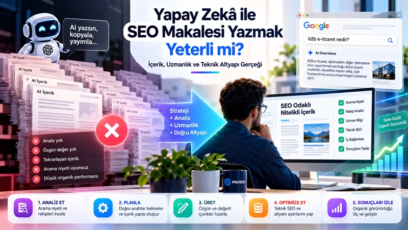 Yapay Zekâ ile SEO Makalesi Yazmak Yeterli mi?